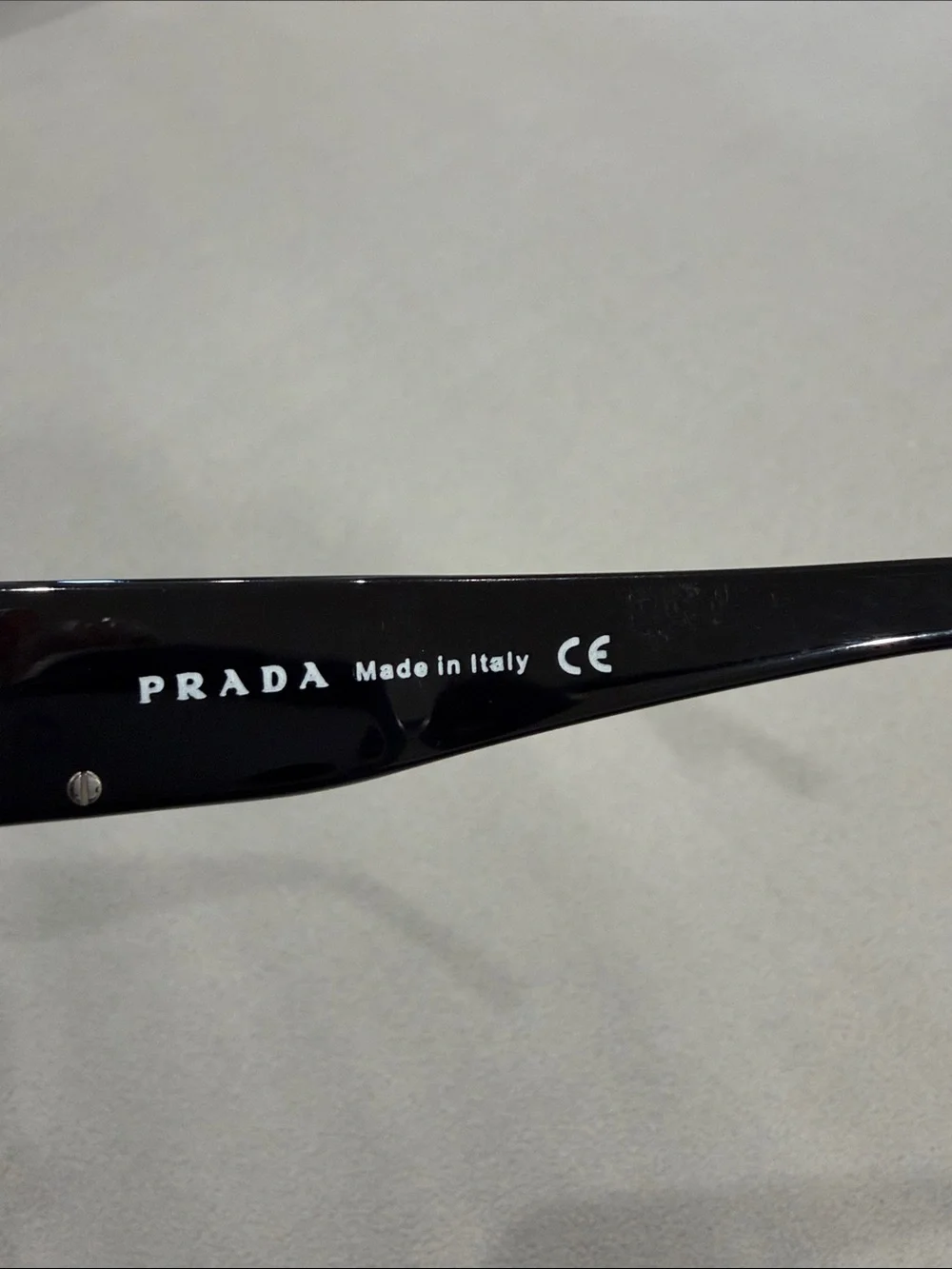 Prada SPR 08G 1AB-1A1 Black Shield Sunglasses – Made in Italy